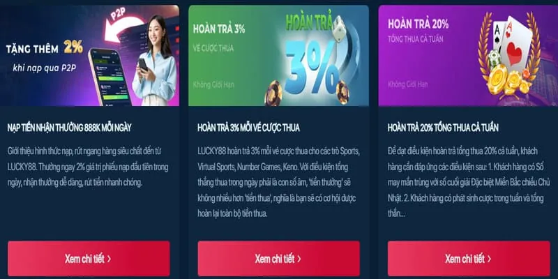 Hình ảnh minh họa các ưu đãi độc quyền của chương trình VIP 33wwin chính thức